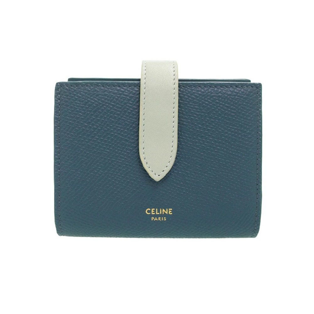 Celine Logo Celine Strap Wallet Bi fold Short
